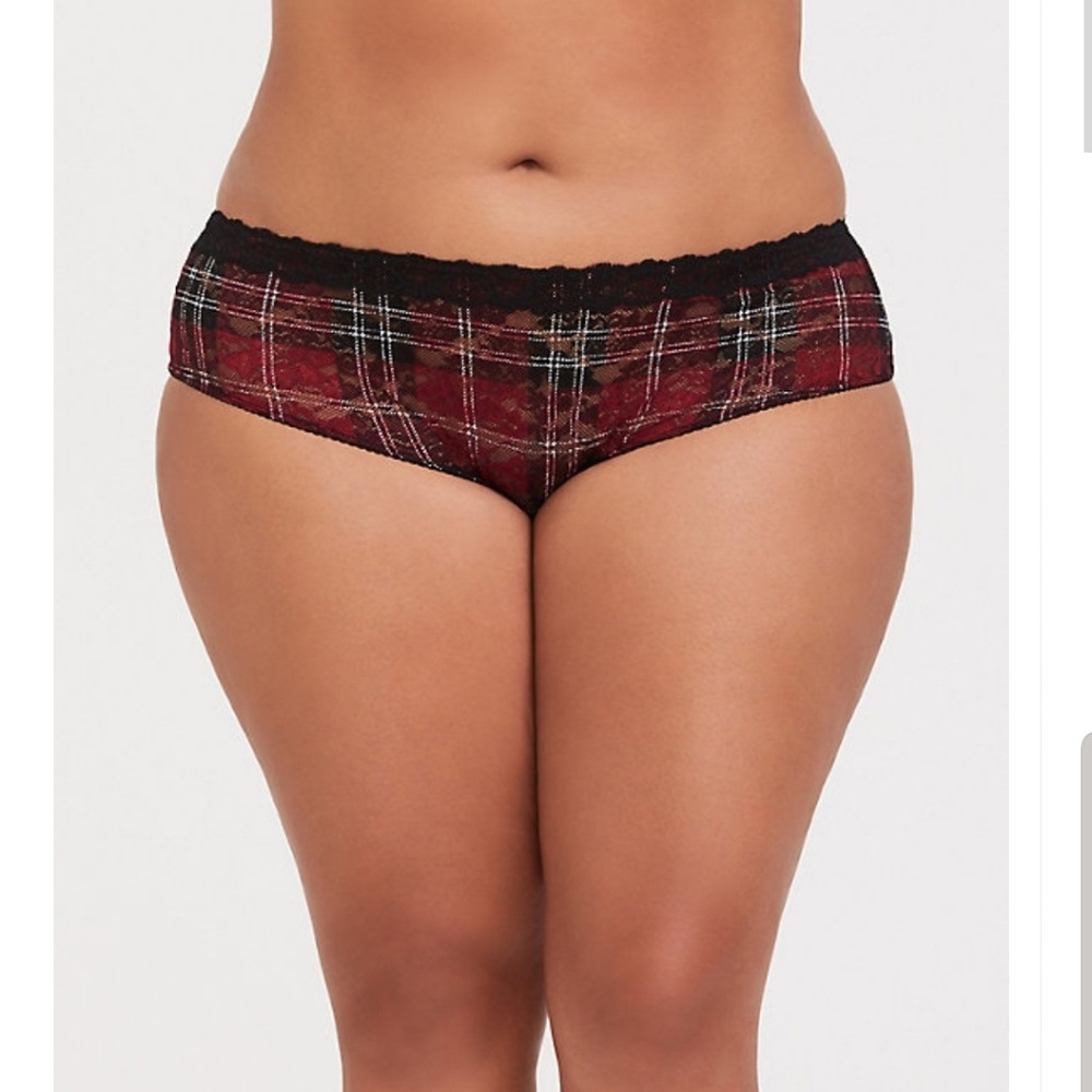 Torrid Lace Plaid Hipster panty